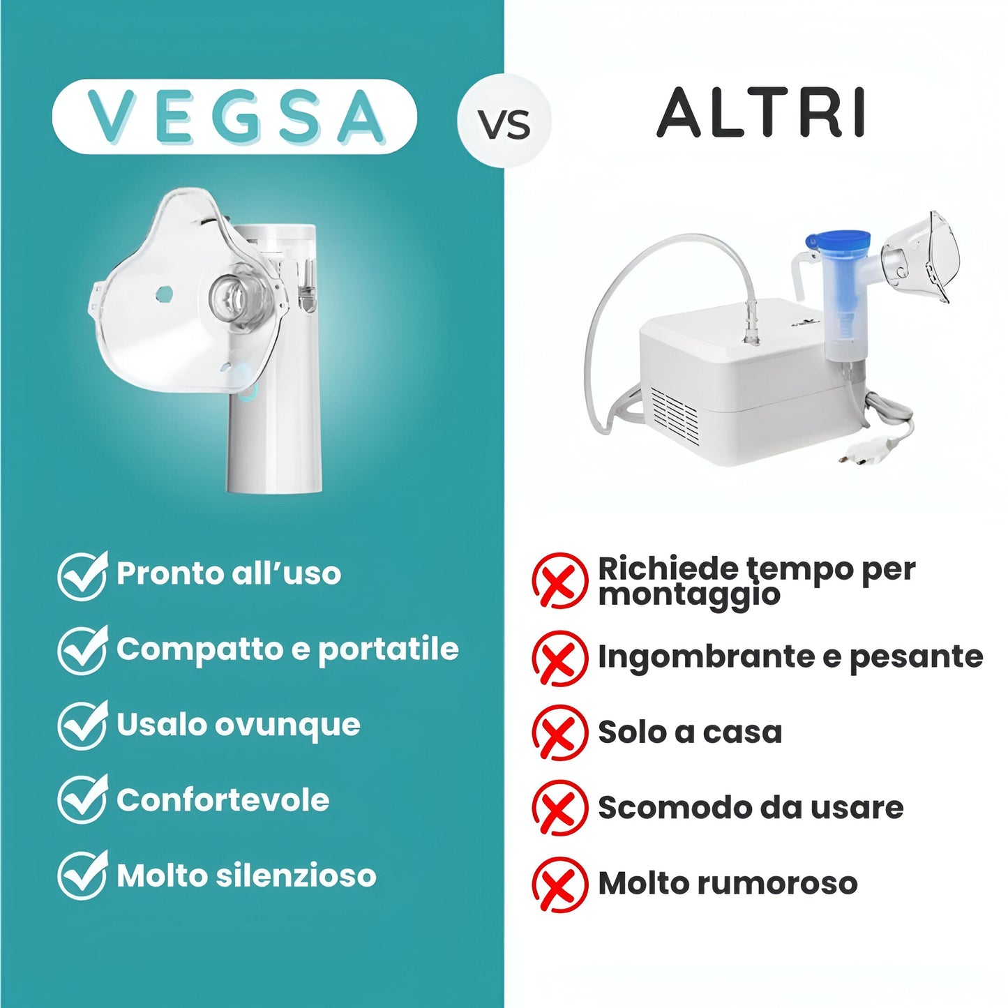 Vegsa™ Nebulizzatore Portatile Bimbi
